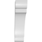 Ekena Millwork 5 1/2-in. W x 18-in. D x 22-in. H Olympic Architectural Grade PVC Knee Brace BRCP055X18X22OLY - alternate 4